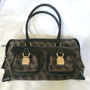 Dooney and Bourke Signature Double Pocket Shoulder Bag
